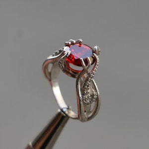 925 Ruby Silver Ring, Octopus 925 Silver Ring, Octopus Handmade 925 Sterling Silver Men Ring, Octopi Animal Ruby Ring, Ruby Handmade Ring