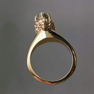 14k Gold Medusa Handmade Ring, Gold Plated Greek Mythology Ring, Gold Plated Medusa Gothic Ring, Gorgon Medusa Gold Jewelry