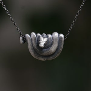 Handmade Sterling Silver Snake Pendant Necklace, Animal Lover Gift