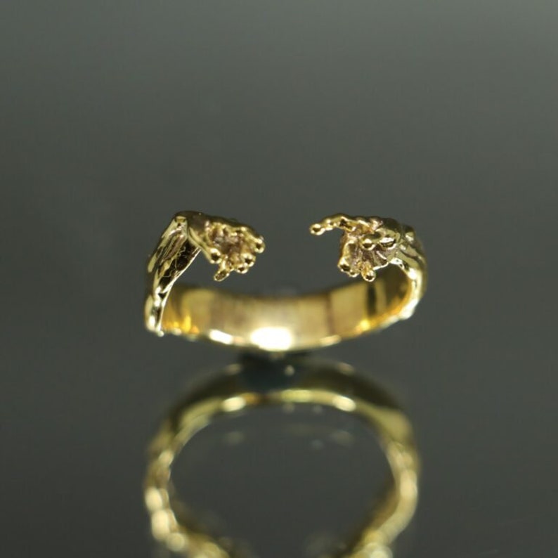 Solangelo Rings Design 925K Sterling Silver Michelangelo Ring, Creation of Adam Ring, Sistine ...