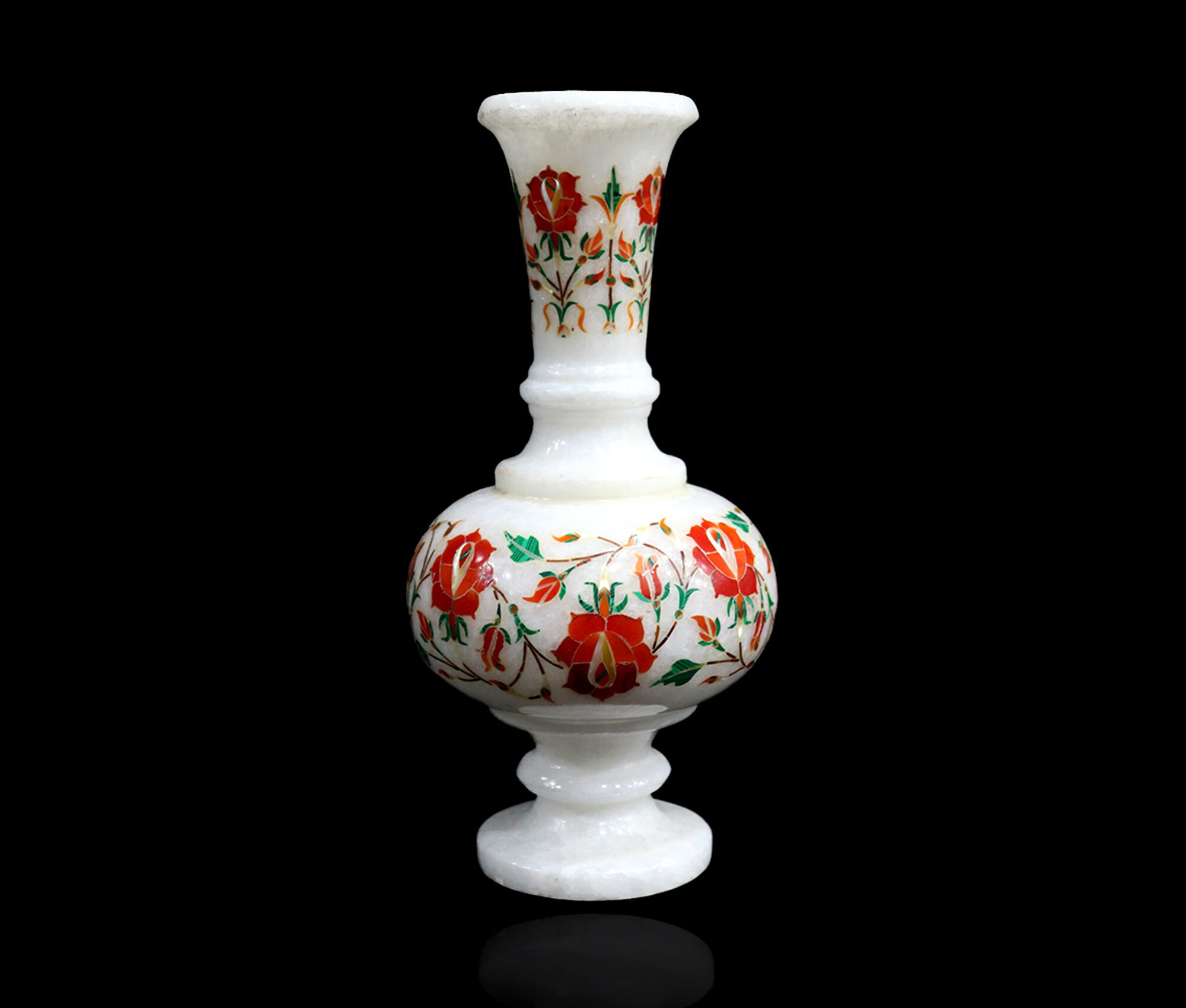 Marble Inlay Flower Vase 8 Etsy