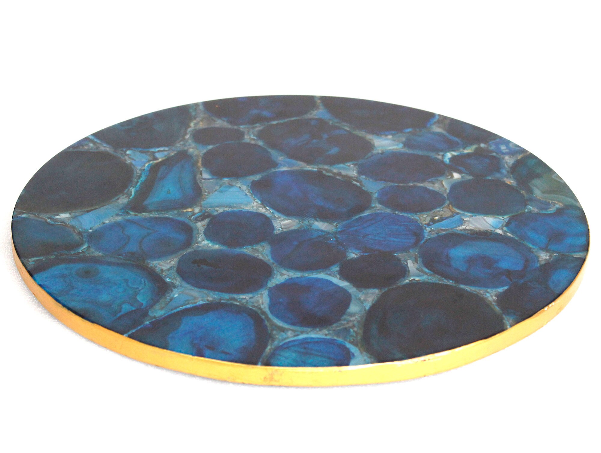 Blue Agate Table Top Agate Table Top Natural Agate Table Etsy