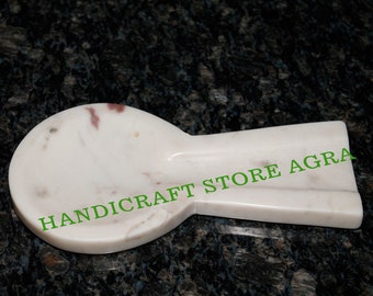White Marble Spoon Rest for Kitchen