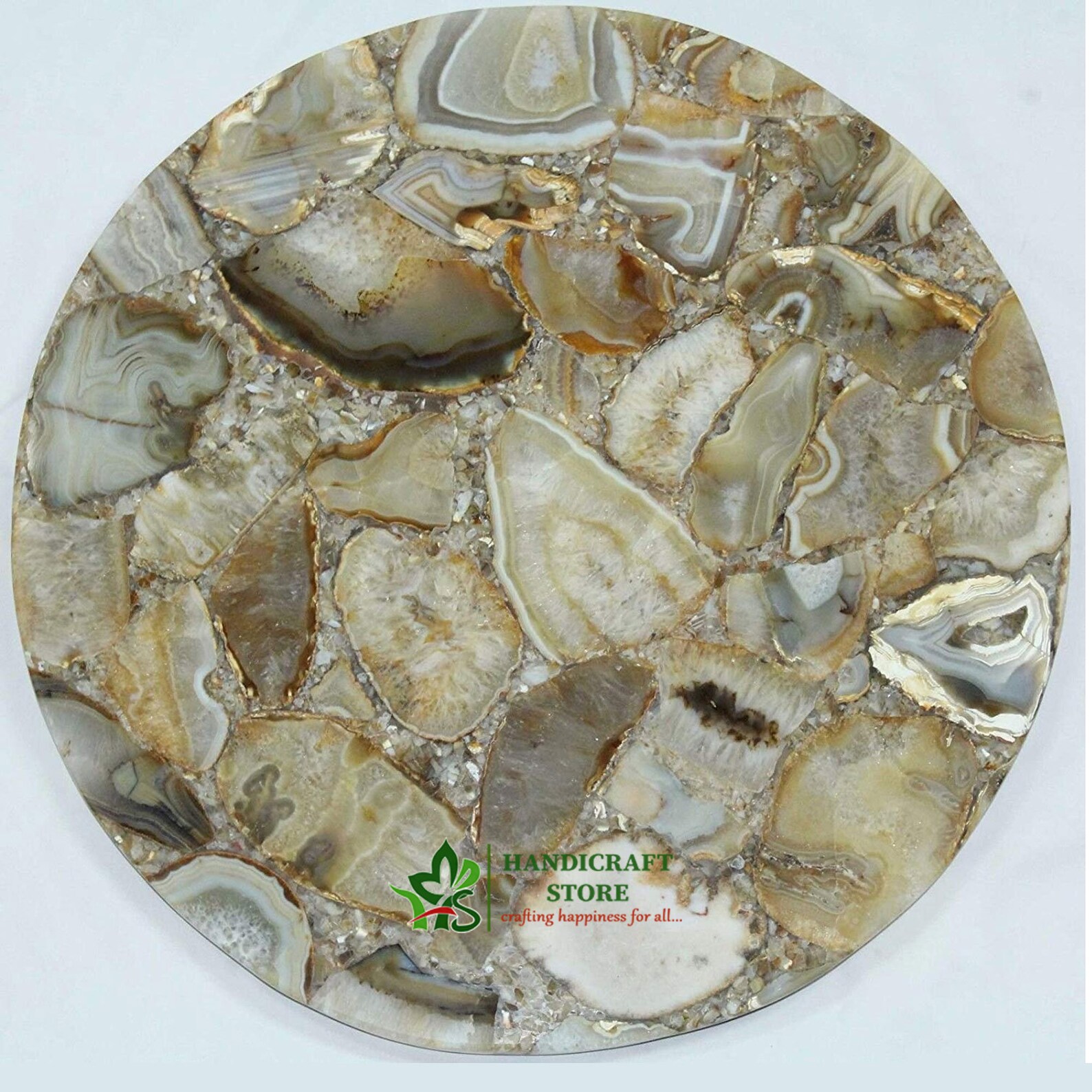 Natural Agate Side Table Coffee TableCorner Table Agate Etsy