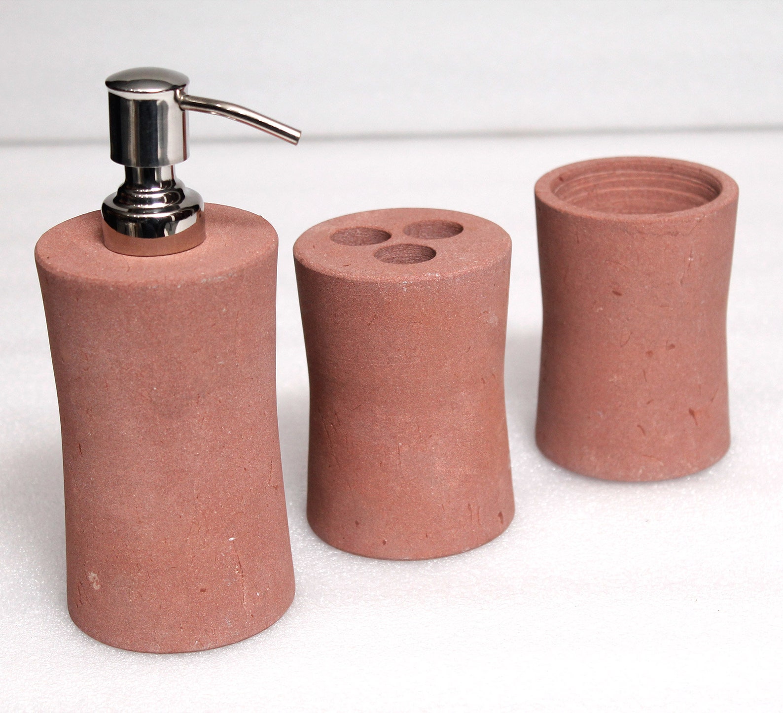 Roter Sandstein Badezimmer Set für Badezimmer Dekor Set von 3 | Etsy