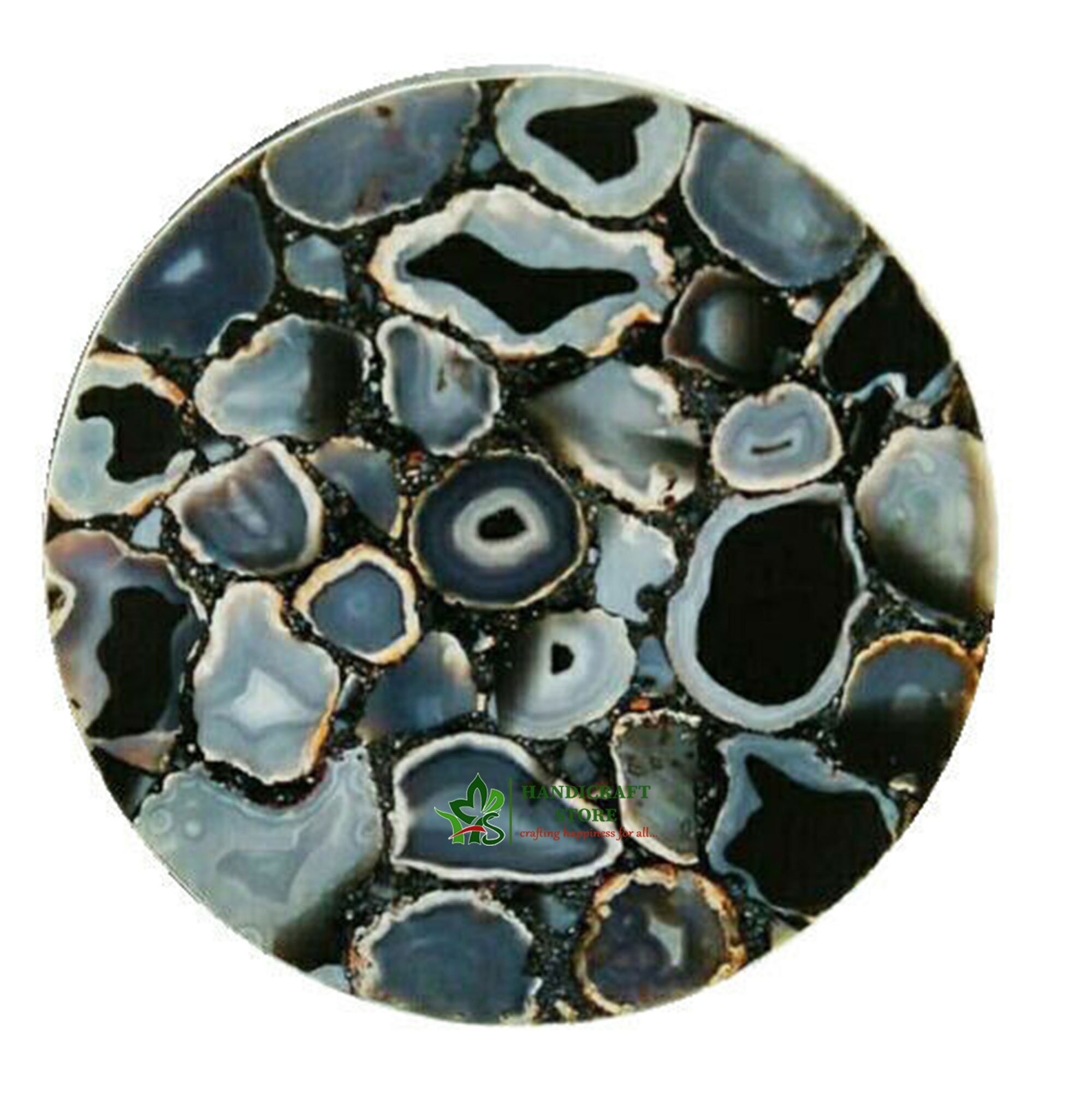 Natural Agate Table Top For Side Table Corner Table End Etsy