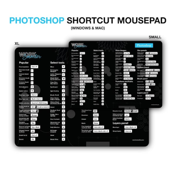 Adobe Photoshop Shortcut Muismat