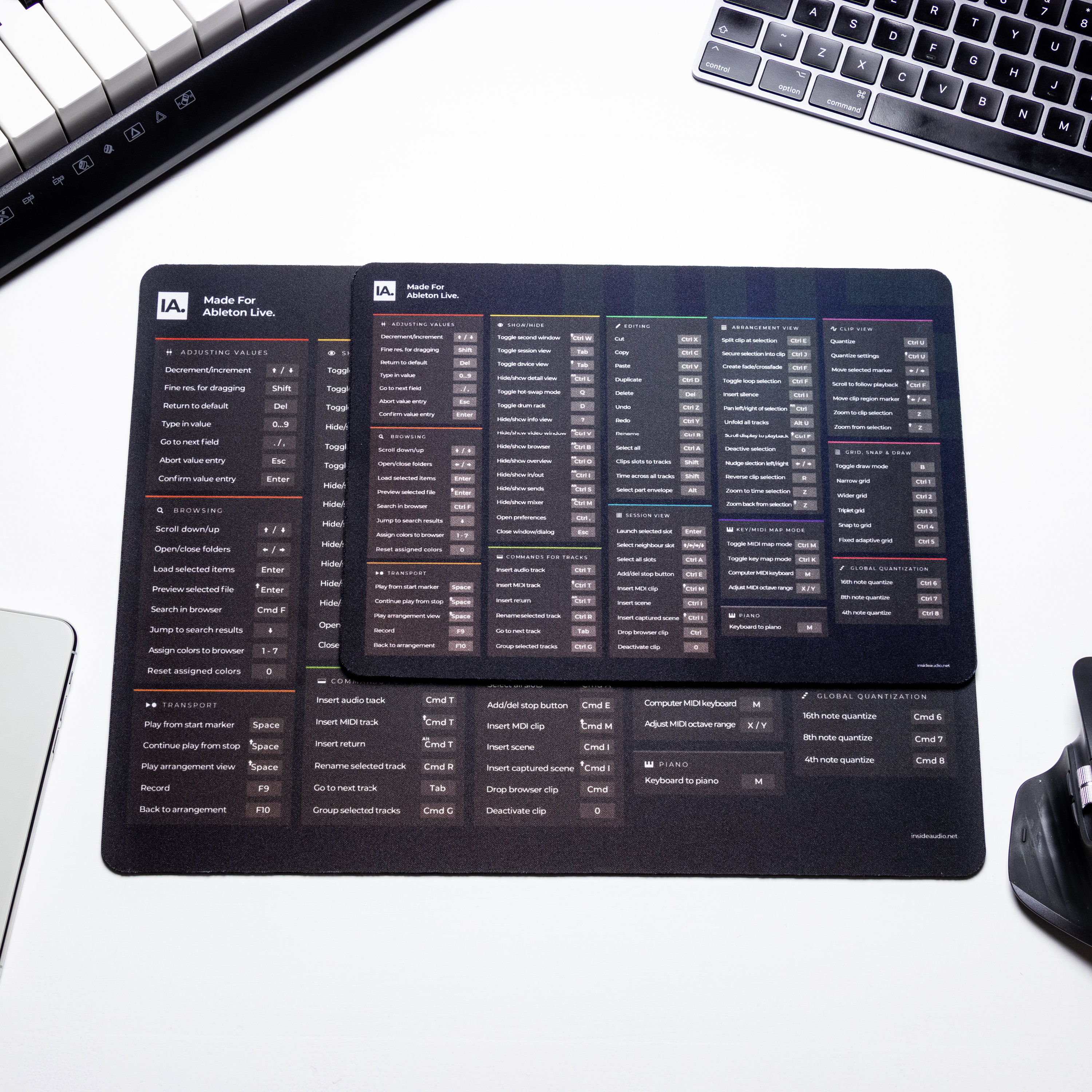 90 BELOW DeskGuide Pro Illustrator Shortcut Mouse Pad - Mac Version