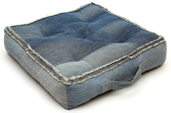 blue floor cushion