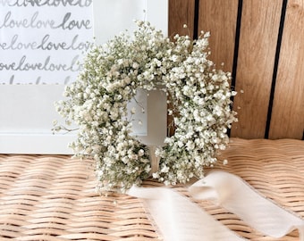 Mini Dried Gypsophila Wreath