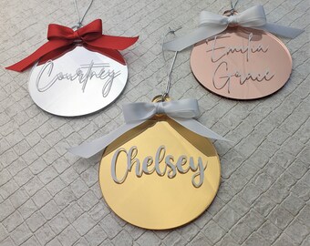 Personalised Christmas Bauble, Custom Baubles, Personalised Christmas Ornament, Name bauble, Custom tree decoration