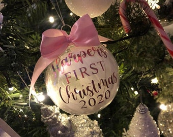 Personalised Baby First Christmas Bauble, Personalised Christmas Baubles, Custom Baubles, Decorative Christmas Baubles