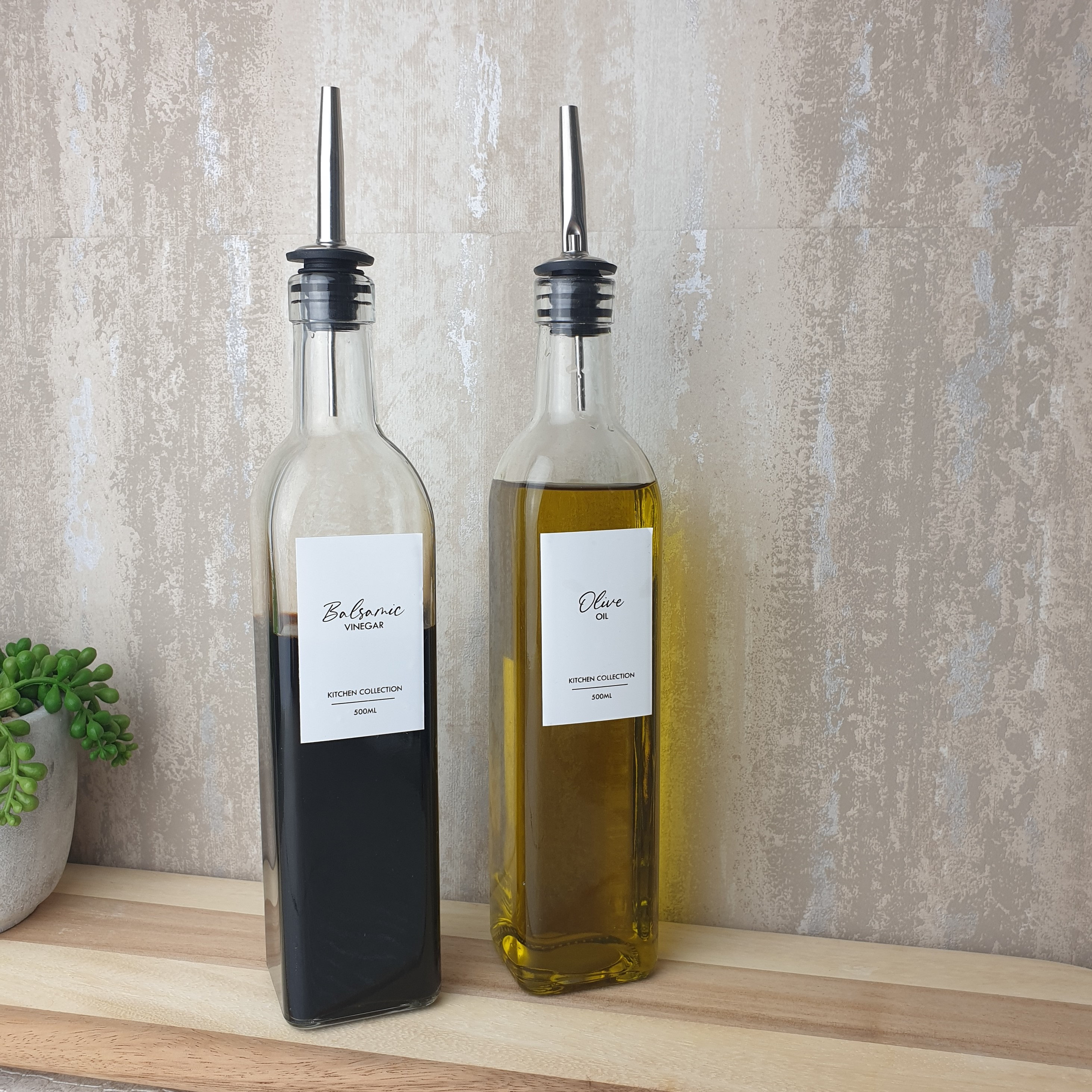 500ml Personalised Oil and Vinegar Bottles With White Label Etsy UK