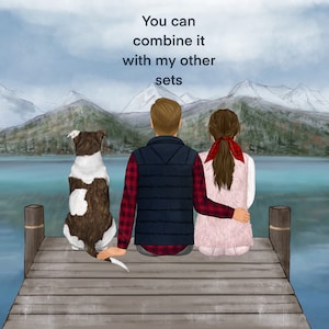 Staffordshire Bull Terrier Clipart. Watercolor Staffy. Staffy Mom Gift