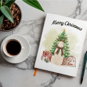 Customizable Christmas Labrador Clipart Set | Name-Ready PNG Elements (28 Items) image 6