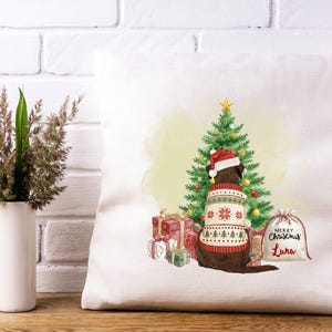 Customizable Christmas Labrador Clipart Set | Name-Ready PNG Elements (28 Items) image 3