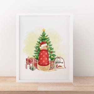 Customizable Christmas Labrador Clipart Set | Name-Ready PNG Elements (28 Items) image 8