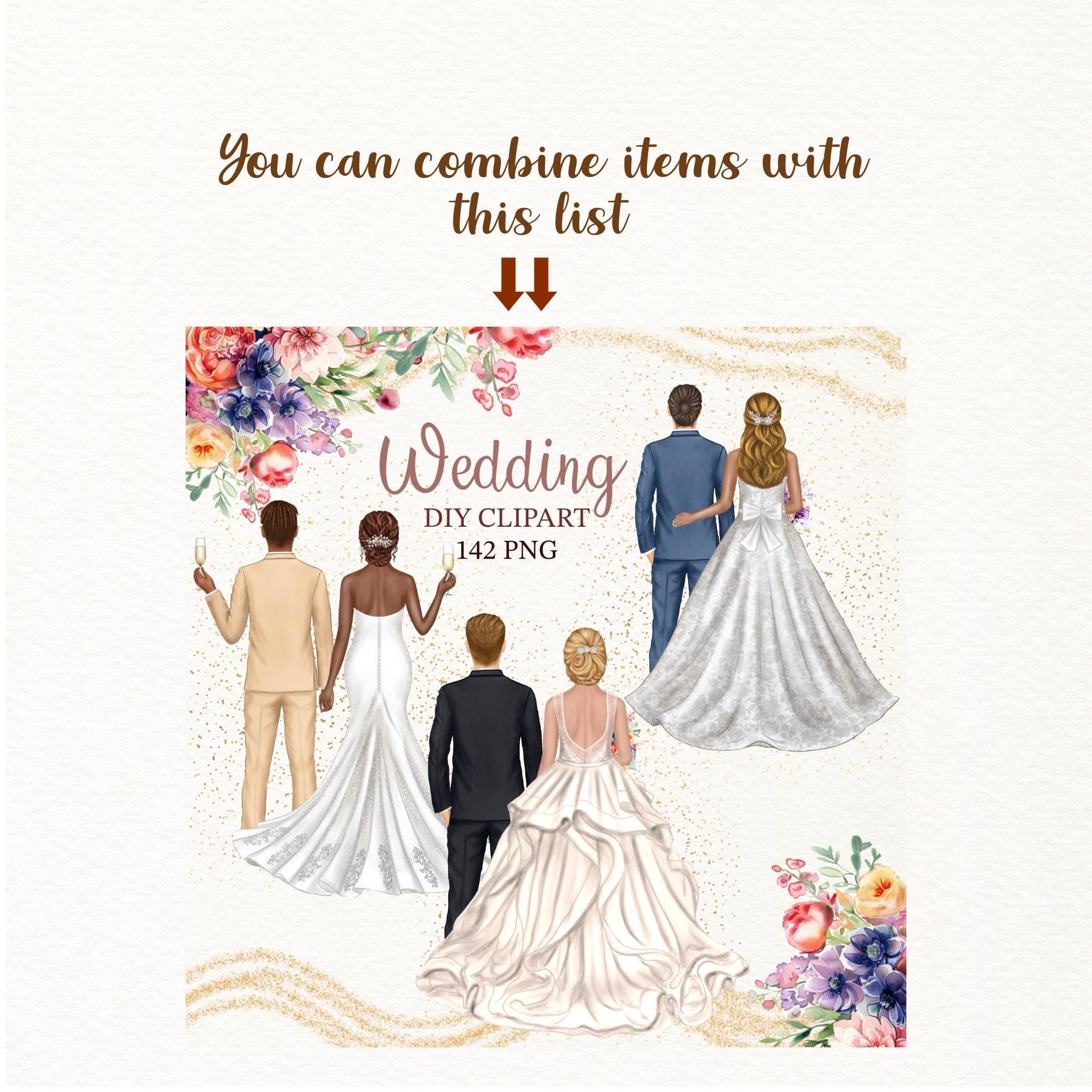 Brautjungfer Clipart. Hochzeitskleid Clipart. Benutzerdefinierte Braut  Grafiken. Braut Porträt Schöpfer. Beste Freunde Brautjungfern. Anpassbare  Braut png - Etsy Österreich, image size:2100x2100