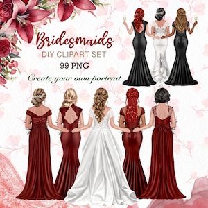 Red Maid of Honor Dresses - Etsy