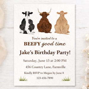 Watercolor Cow Clipart Bundle: Farmhouse Style PNGs (44 Files) image 3