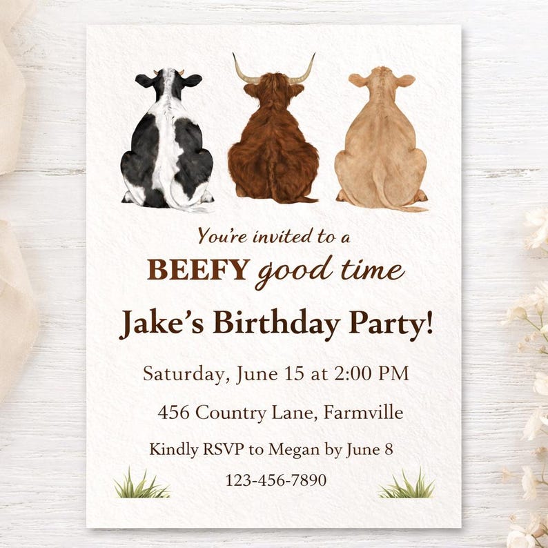 Watercolor Cow Clipart Bundle: Farmhouse Style PNGs (44 Files) image 3