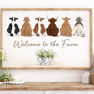 Watercolor Cow Clipart Bundle: Farmhouse Style PNGs (44 Files) image 4