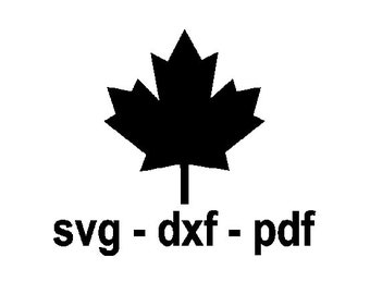 maple leave svg file - canada leaf svg - canada svg + dxf + pdf