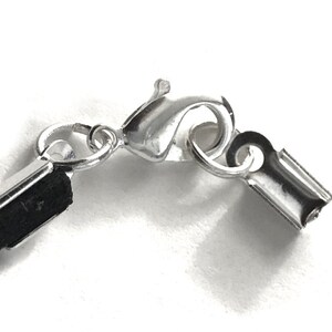 Squeeze clasp for straps up to 4.5 mm carabiner silver/gold colored 1/10 pieces 4 mm image 6