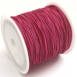 1,20EUR/m Elastische Kordel 1mm Gummiband Armband Ohrschlaufe 14 Farben 1,20EUR/m Hutgummi fuchsia