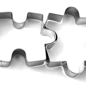 1 puzzle cookie cutter 70 x 50 mm stainless steel cookie cutter