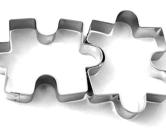 1 Austecher Puzzle 70x50mm Edelstahl Ausstechform