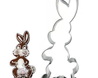 Hase Osterhase 87x175mm Edelstahl Tiefe 2cm Ausstechform groß Ostern Kekse backen