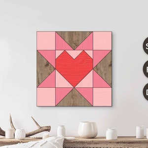 Valentine’s Day Barn Quilt Cut File , Valentine’s Day , Wooden Wall Art , Home Decor , Svg - Dxf - Dwg Instant Download