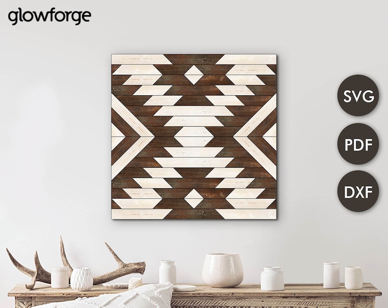 Rustic Aztec Barn Quilt, Wall Art , Barn Quilt Svg , Wooden Wall Art ...