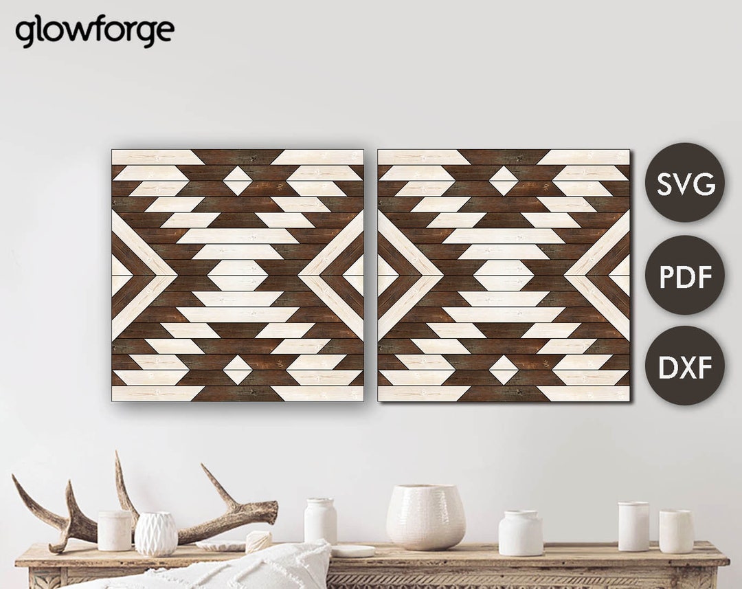 Rustic Aztec Barn Quilt, Wall Art , Barn Quilt Svg , Wooden Wall Art ...