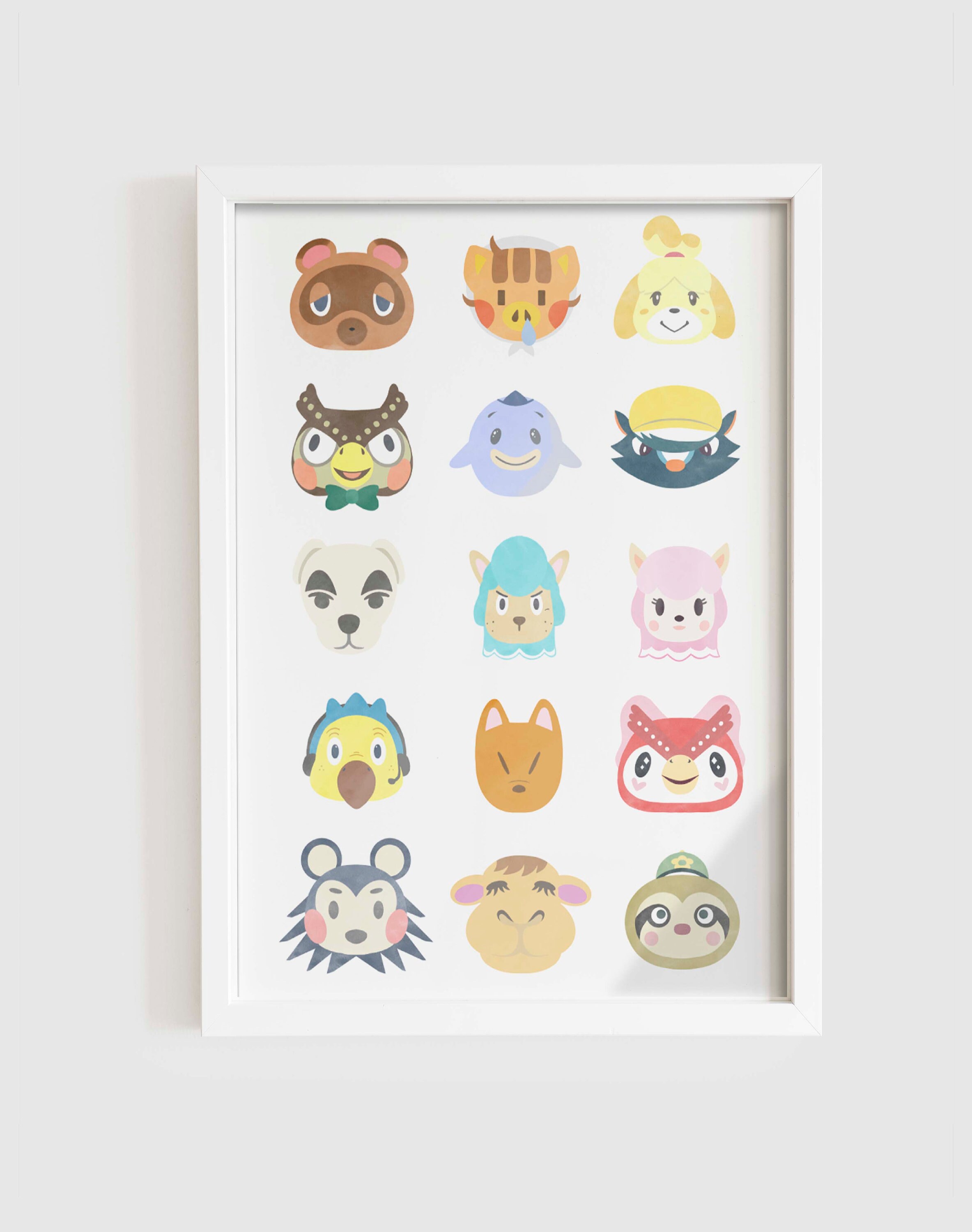 Animal Crossing Characters Art Print New Horizons New Leaf - Etsy Animal Crossing Characters Art Print New Horizons New Leaf - Etsy