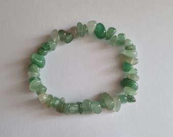 Bracelet en aventurine vert pierres naturelles