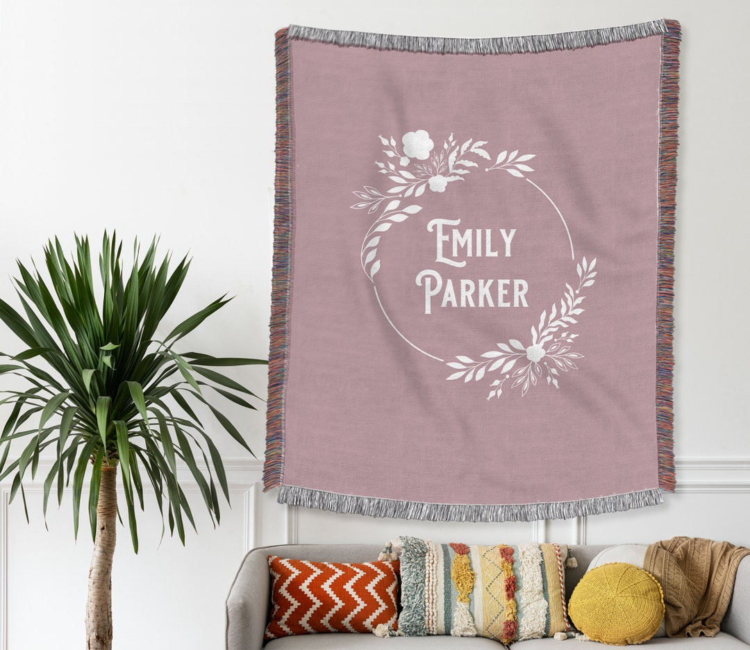 PERSONALIZED WOVEN BLANKET Daughter Mother Anniversary Birthday Gift