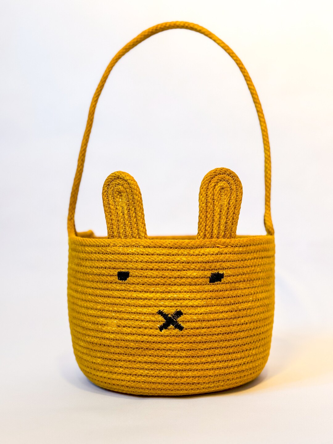 Easter Basket in Etno Style Hand made embroidery , wood, dry flowers and organic fabric / adult