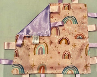 Pink Boho Rainbow Comforter