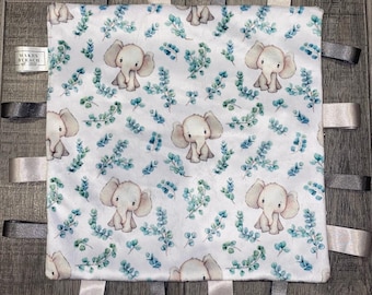 Baby Eleplant & Eucalyptus Comforter - Grey