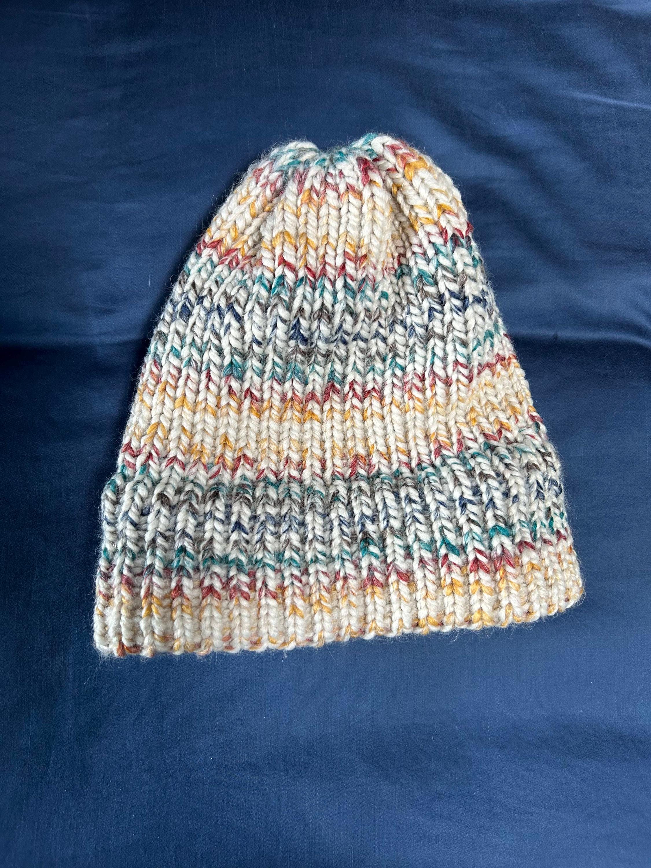 Hudson\'s Bay Company Adult Multicolored Striped Pompom Toque, Wool Blend Hudson bay Inspired Hat – Fox & Pine Stitches main image 2