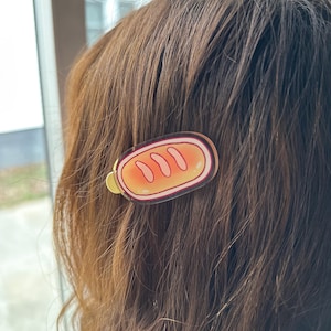 Baguette Hair Clip: Y2K Bakery Hair Pin Accessory