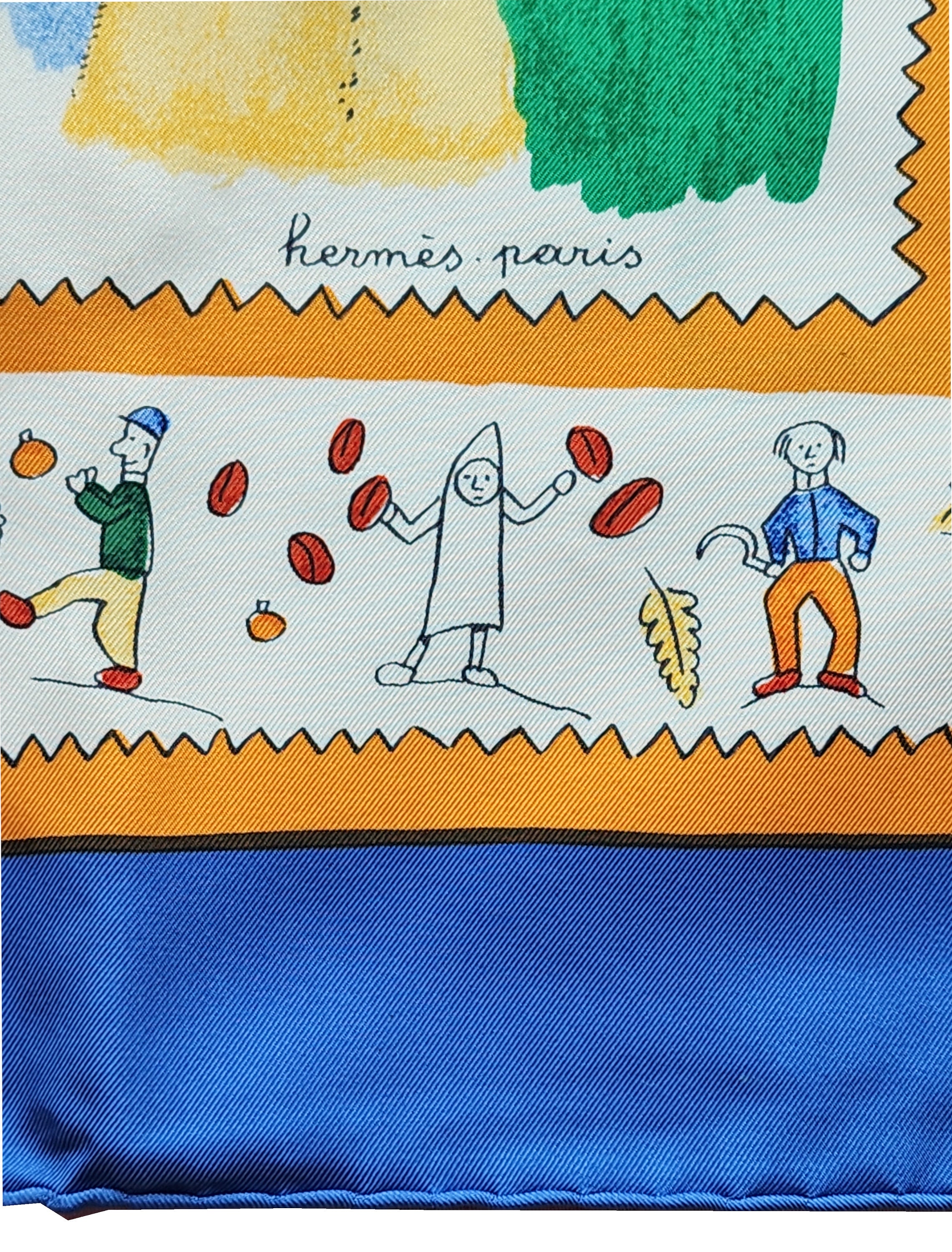 HERMES RETROU À LA TERRE スカーフ Collector Hermes Scarf 90cm Retour A La Terre by Oliver