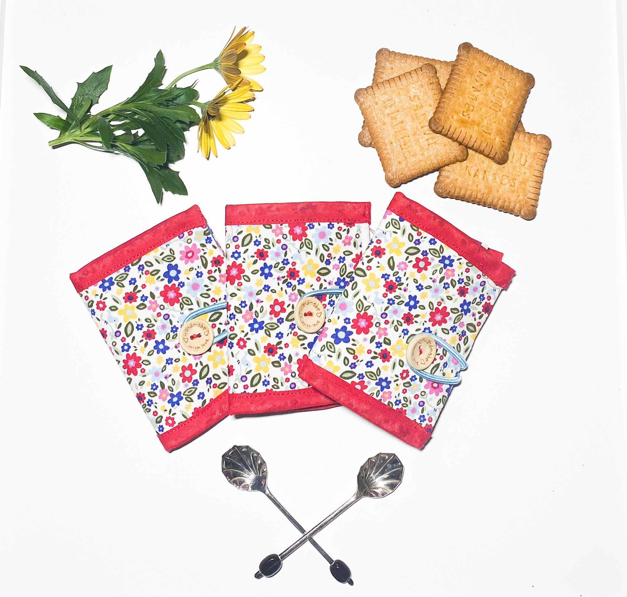 Tea Bag Case, Tea Bag Wallet, Gift for Her, Tea Lover, Choice of Five