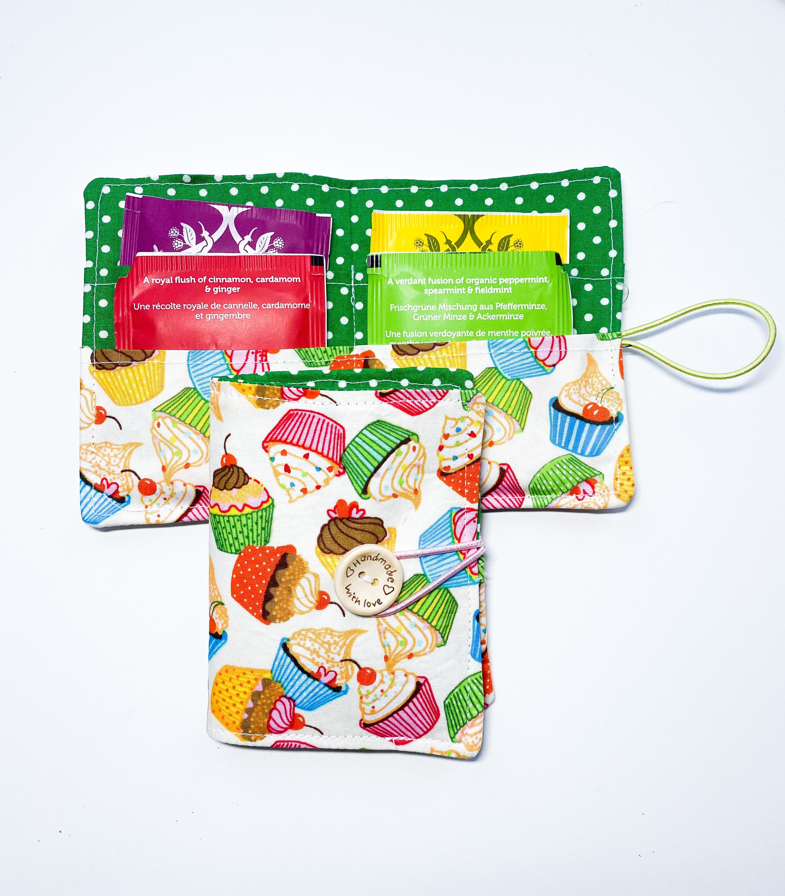 Tea Bag Case, Tea Bag Wallet, Gift for Her, Tea Lover, Choice of Five