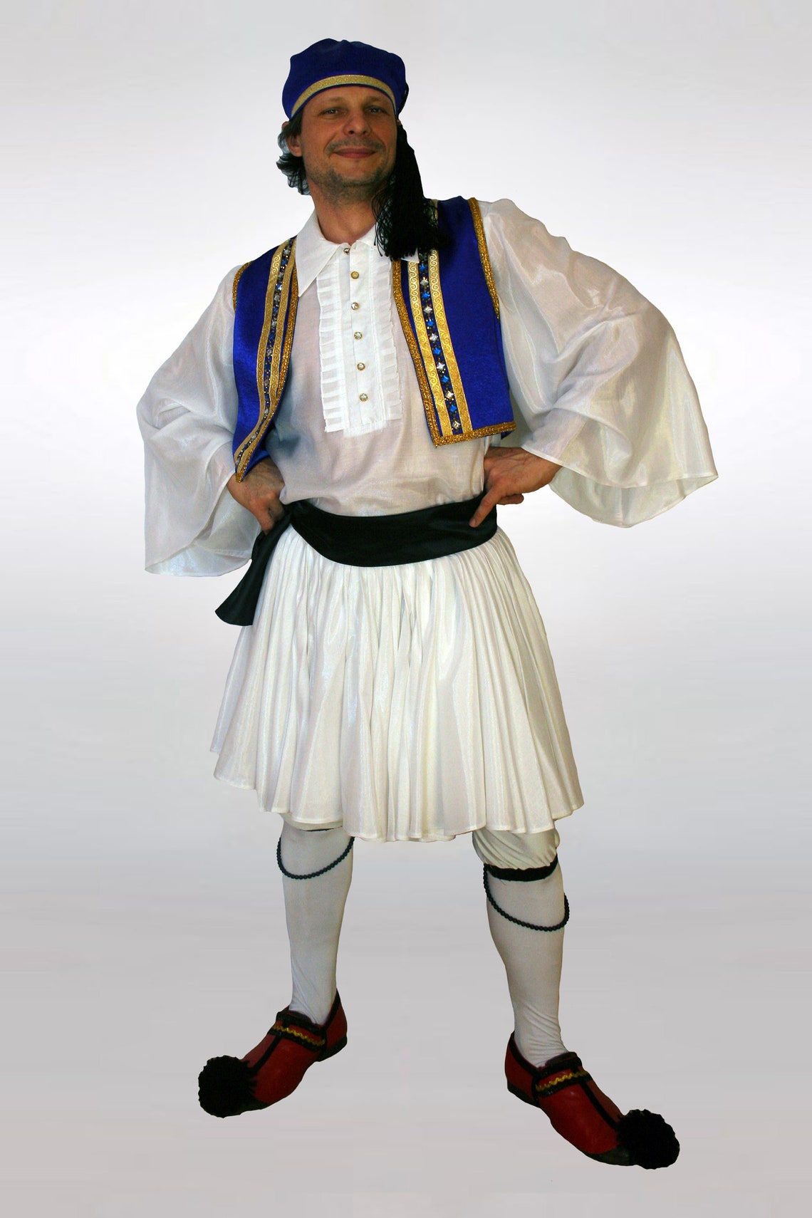 Greek men's costume Sirtaki national men's skirt Etsy