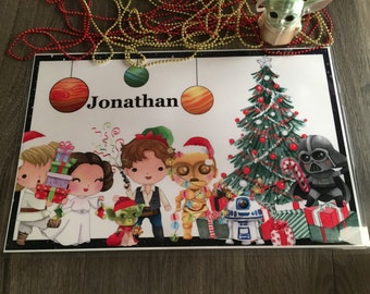 Star Wars Christmas Learn and Play Placemat