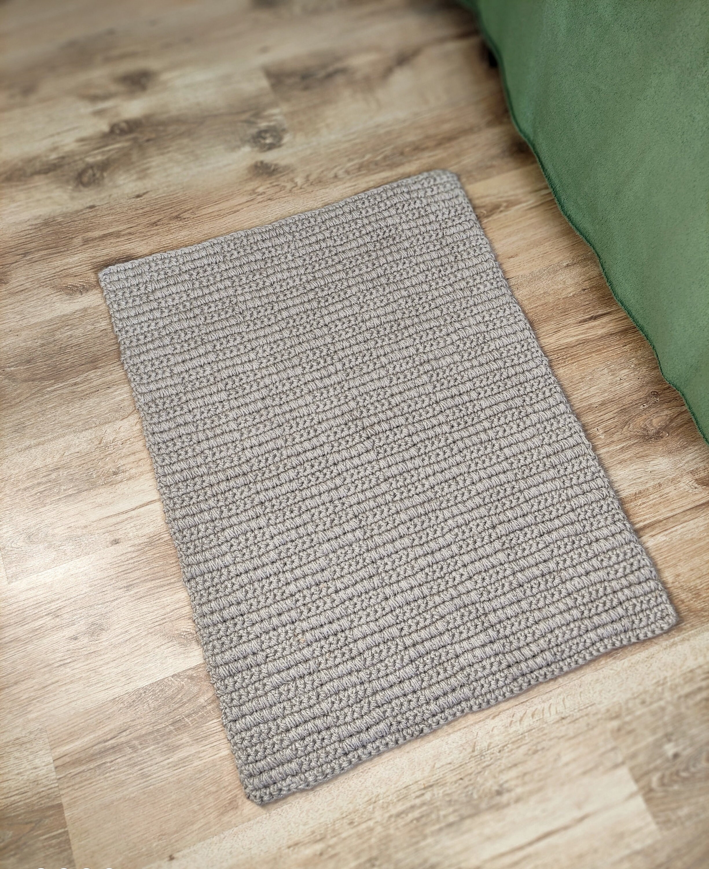 Small braided rug. Rectangular jute rug knitted. Vegan Etsy