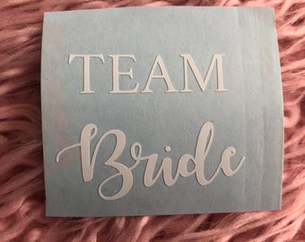 Team Bride Wedding Favour Bags Hen Party Gifts Decal Vinyl Sticker